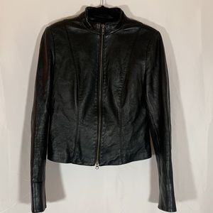 Danier Italian Genuine Leather Black Jacket